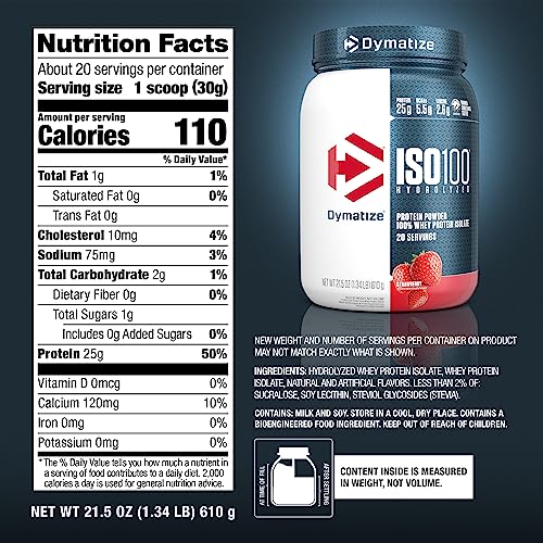 Dymatize ISO100 Hydrolyzed Protein Powder, 100% Whey Isolate Protein, 25g of Protein DymatizeBuy Supplements Australia