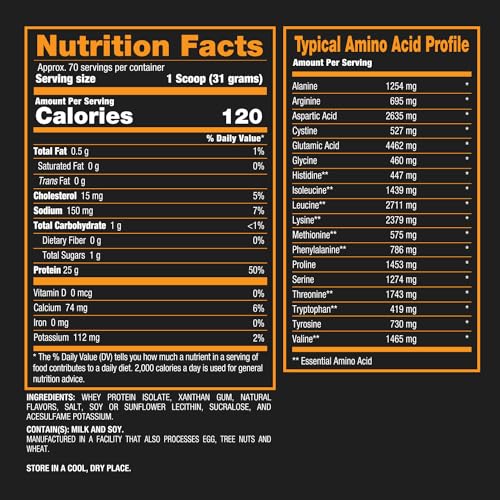 BPI Sports ISO HD Isolate Protein Vanilla Cookie, 76.8 oz - 69 Servings BPI SportsBuy Supplements Australia