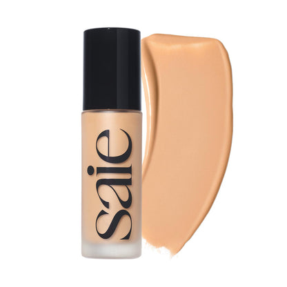 Saie Glowy Super Skin Tint Liquid Foundation - Weightless + Dewy Foundation with Lightweight Medium Coverage - Hydrating Face Makeup + Skin Care Serum Hybrid with Hyaluronic Acid - Shade 11 (1.01 oz) SaieBuy Supplements Australia