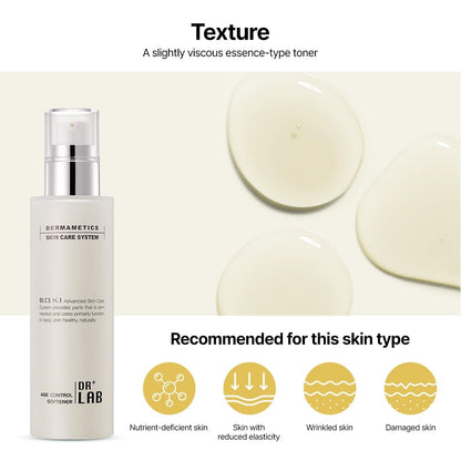 DR+LAB Age Control Softener 5.07 fl oz /150ml Moisturizing Wrinkle Care Nutrient Face Toner for Dry, Dull, Uneven Texture Skin Korean Skincare DR+LAB buy supplements Au