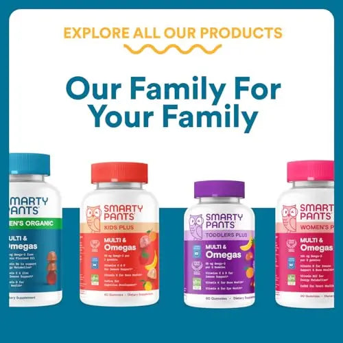 SmartyPants Men's Multivitamin Gummies - Improved Formula: Omega 3 (DHA/EPA), Methylfolate, Vitamin D3, C, Vitamin B12, B6, Vitamin A SmartyPants