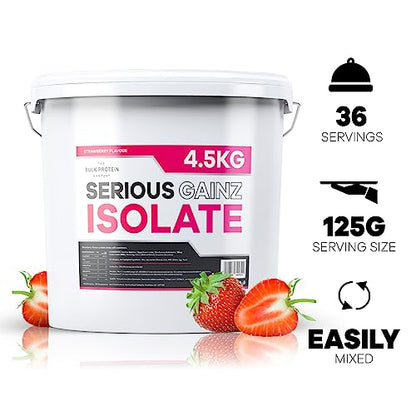 The Bulk Protein Company, Serious Gainz Isolate – 4.5kg – Whey Protein Powder The Bulk Protein CompanyBuy Supplements Australia