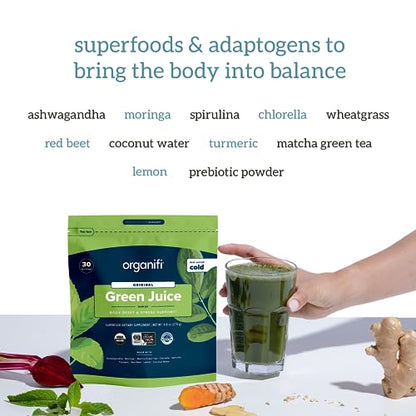 Organifi Green Juice and Red Juice Bundle - 30 Day Supply - Delicious, Refreshing Organic OrganifiBuy Supplements Australia