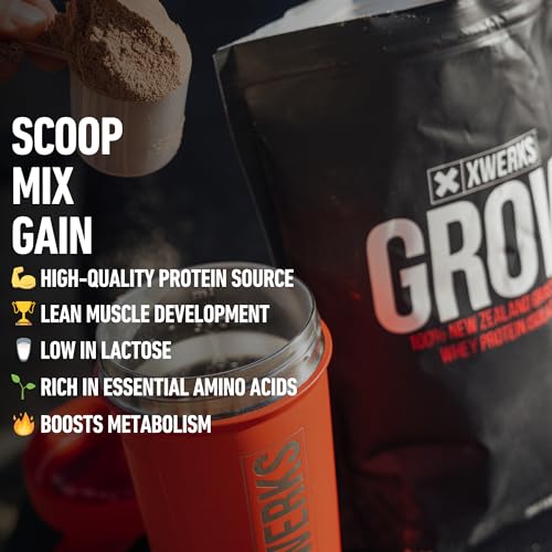 Xwerks Grow 100% New Zealand Grass-Fed Whey Protein - 25g of Pure Isolate Protein XwerksBuy Supplements Australia
