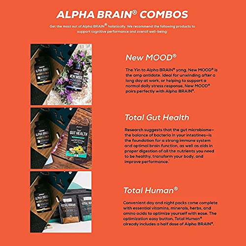 ONNIT Alpha Brain (120ct) - Over 1 Million Bottles Sold - Premium Nootropic Brain Sup ONNITBuy Supplements Australia