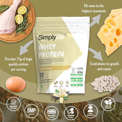 SimplyGo Whey Protein Powder | 900g | Simply Add 30g to Water, Juice or Shakes Simply SupplementsBuy Supplements Australia