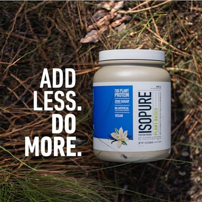 Isopure Vanilla Vegan Protein Powder, with Monk Fruit Sweetener & Amino Acids, Post Work IsopureBuy Supplements Australia