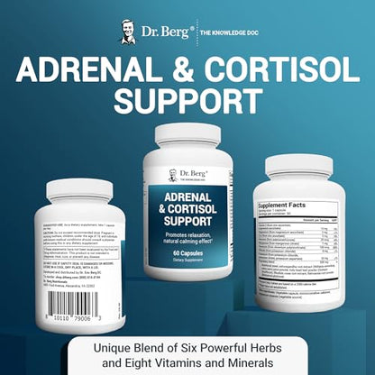 Dr. Berg Adrenal & Cortisol Capsules - Adrenal Supplement & Cortisol Manager - Mood Dr. Berg NutritionalsBuy Supplements Australia