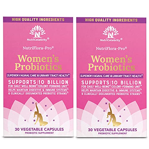 Nutricelebrity NutriFlora-Pro Probiotics for Women - Support Vaginal, Urinary Health NutricelebrityBuy Supplements Australia