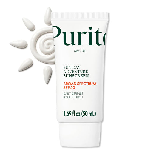 PURITO Korean Sunscreen SPF 50 | Lightest Texture, No White Cast, Broad Spectrum UVA/UVB | Oil-Free, Vegan, For All Skin Types | Daily Lightweight Sun Protection | Korean Skincare, 50mL 1.69 fl.oz PURITOBuy Supplements Australia