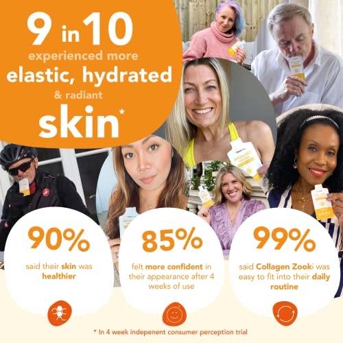 Zooki 5000mg Marine Collagen Liquid Sachets | Hydrolysed Marine Collagen Peptides yourzookiBuy Supplements Australia