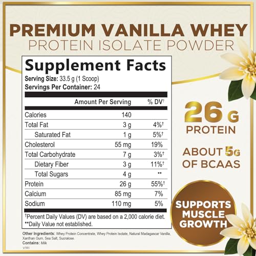 Hello Lovely! Whey Protein Powder, Vanilla Flavored Whey Isolate with 26g Protein Hello Lovely!Buy Supplements Australia