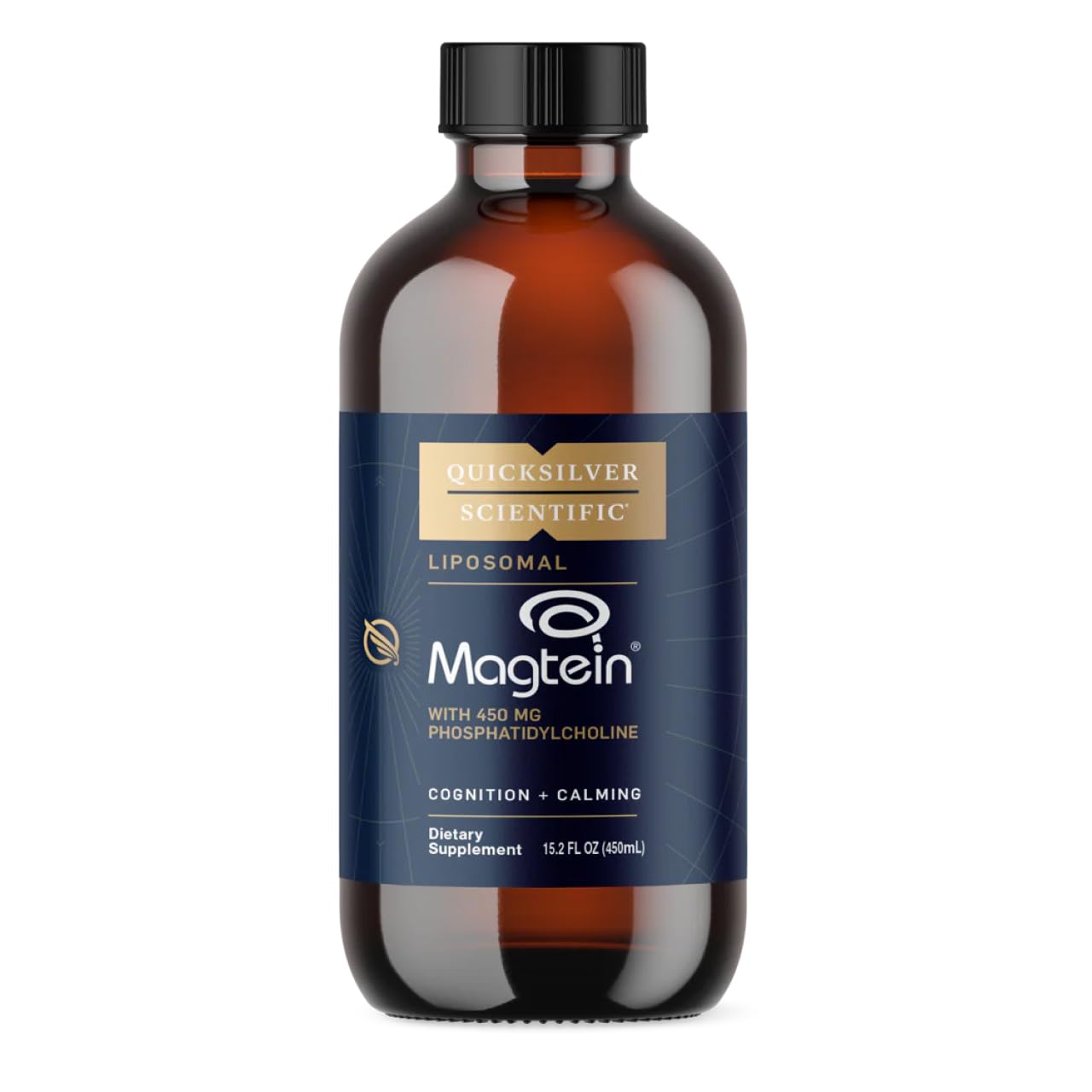 Quicksilver Scientific Liposomal Magtein - Magnesium Supplement for Brain Function Support - Stress, Sleep & Memory Support - Gluten-Free, Sugar-Free & Vegan - 15.2 fl oz (30 Servings) Quicksilver ScientificBuy Supplements Australia