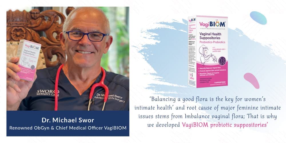 Biom Vaginal Probiotic Suppository: Natural Vaginal pH and Odor Control Regimen; Balance Biom ProbioticsBuy Supplements Australia
