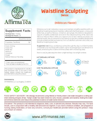 AffirmaTea Natural Detox Tea Blend - Laxative Free, Oolong Green Tea & Cinnamon AffirmaTeaBuy Supplements Australia