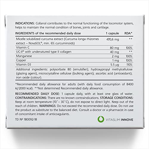 Collanol - Innovation in The Care of Healthy Joints - Liquid Formula in a Double Capsule 3D Collagen CollanolBuy Supplements Australia