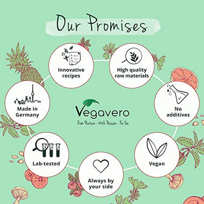 Vegavero Vegan Collagen Supplement | 2000mg | Complex with L-Lysine, L-Proline, Vitamin C (Acerola) & Superfoods Extracts | NO Additives, Lab-Tested | 120 Capsules VegaveroBuy Supplements Australia