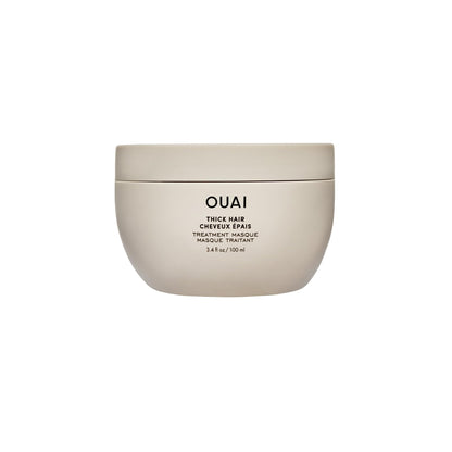 OUAI Thick Hair Mask - Treatment Masque with Almond Oil, Olive Oil, & Hydrolyzed Keratin to Restore Damaged Hair - Phthalate & Paraben Free Masque (3.4 Oz) OUAIBuy Supplements Australia