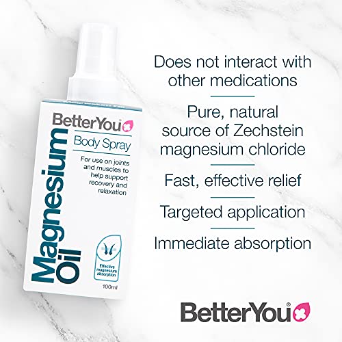 BetterYou Magnesium Oil Body Spray, Pure and Natural Source of Magnesium Chloride BetterYouBuy Supplements Australia