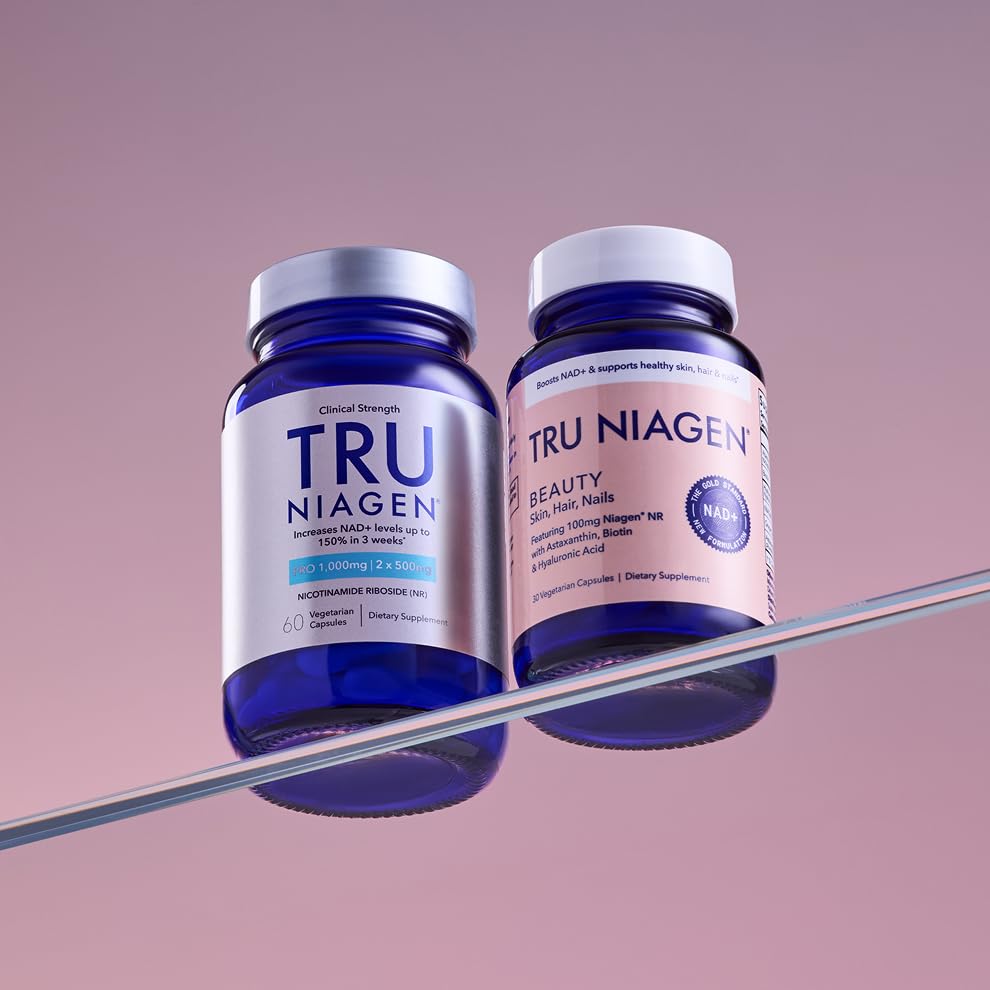 TRU NIAGEN 1,000mg + Beauty Bundle. A Full-Spectrum Bundle for Clinical-Strength Daily NAD+ Support and targeted Beauty Actives for Healthy Skin, Hair, and Nails at The Cellular Level. TRU NIAGENBuy Supplements Australia