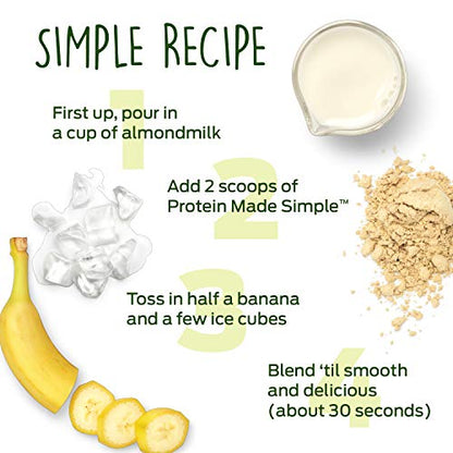 Vega Protein Made Simple, Dark Chocolate - Stevia Free Vegan Protein Powder VegaBuy Supplements Australia