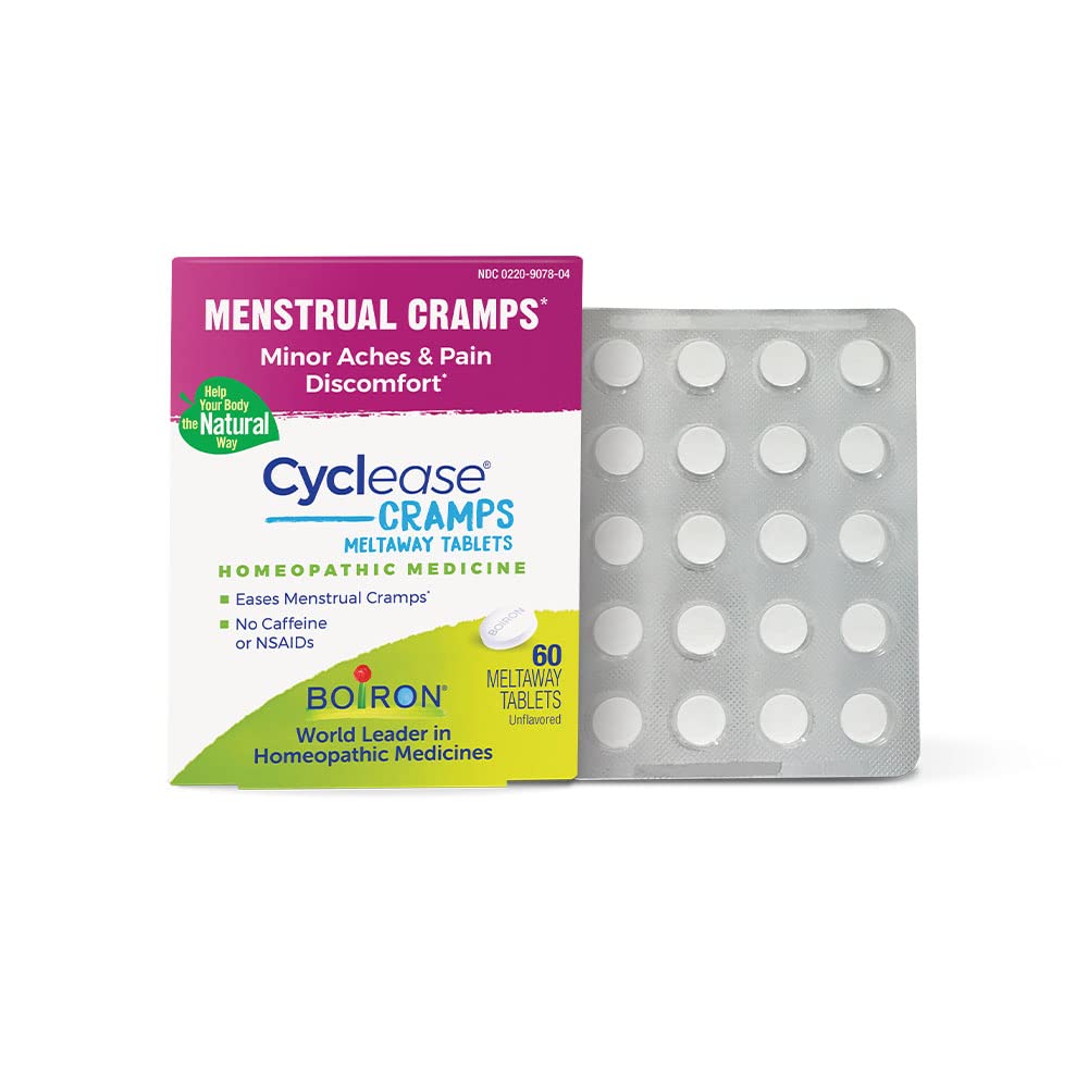Boiron Cyclease Cramps Tablets for Relief from Menstrual Cramps, Aches, Pain, and Discomfort - 60 Count BoironBuy Supplements Australia