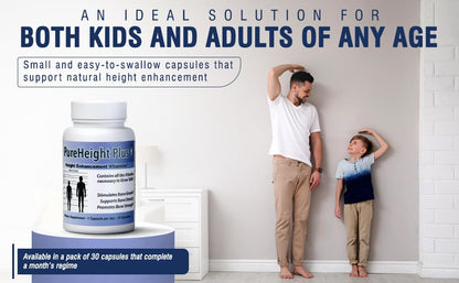 Height Growth Vitamins Grow Taller - Increase Bone Strength Bone Density Bone Growth PURE BIOTECHNOLOGIESBuy Supplements Australia