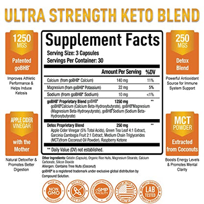 Purely Optimal Keto BHB + Apple Cider Vinegar Capsules with The Mother - Keto Diet Purely OptimalBuy Supplements Australia