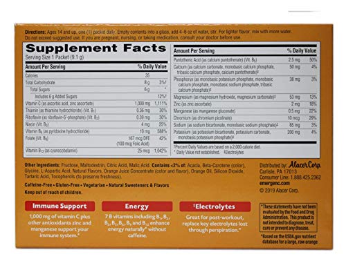 Emergen-C Super Orange Vitamin C - 30 Count (Pack of 4) (Packaging may vary) Emergen-CBuy Supplements Australia