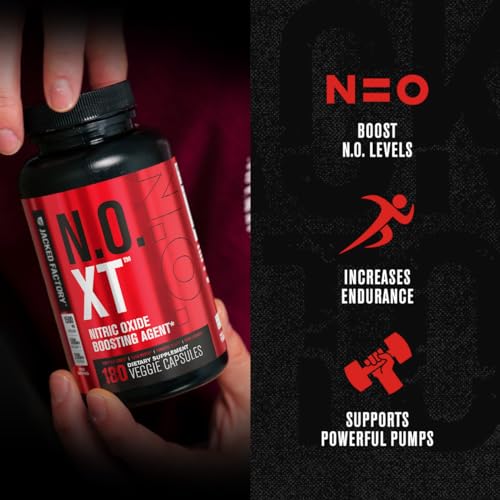 Jacked Factory N.O. XT Nitric Oxide Supplement with Nitrosigine L Arginine, L Citrulline Jacked FactoryBuy Supplements Australia