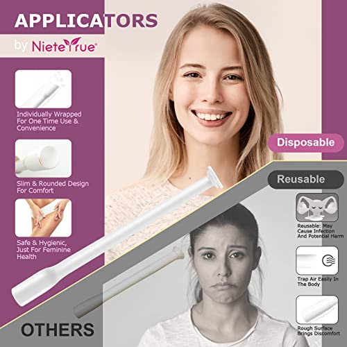 Nieteyrue 20-Packs Suppository Applicators for Women, Disposable, Individually Wrapped NieteyrueBuy Supplements Australia