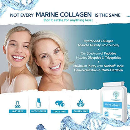 Marine Collagen 600mg 60 Capsules - Highly Bioavailable Naticol® Type 1 swiss bioenergeticsBuy Supplements Australia