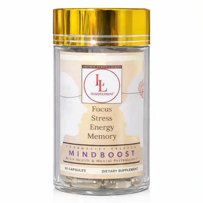 LL Supplement MindBoost Nootropic Brain & Focus Supplement – Lion’s Mane, B Vitamins & Alpha Lipoic Acid – Pharmacist Formulated – Gold Cap Edition – 60 Capsules L & L SupplementBuy Supplements Australia