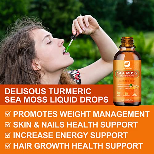 B BEWORTHS Sea Moss Liquid Drops - Organic Irish Sea Moss Raw Gel with Burdock Root B BEWORTHSBuy Supplements Australia