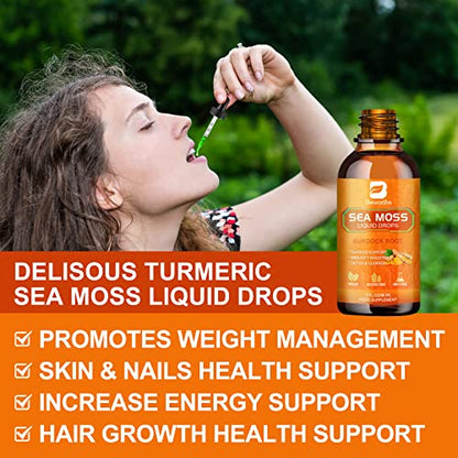 B BEWORTHS Sea Moss Liquid Drops - Organic Irish Sea Moss Raw Gel with Burdock Root B BEWORTHSBuy Supplements Australia