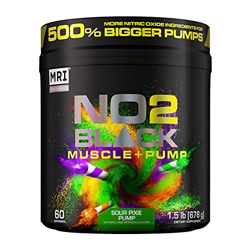 MRI NO2 Black Nitric Oxide Supplement for Pump, Muscle Growth, Vascularity & Energy