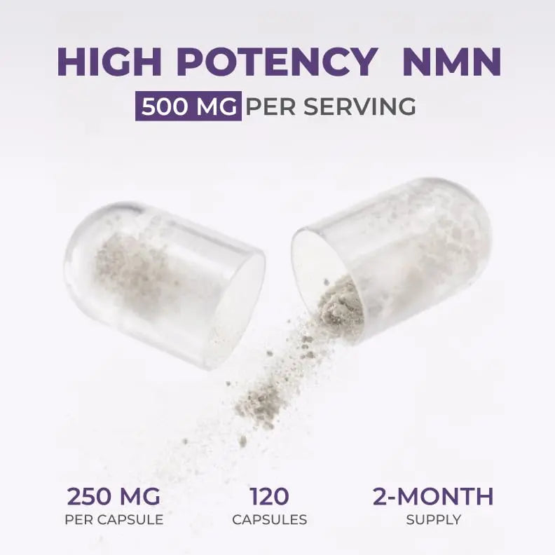 Neurogan Beta NMN (β-NMN) Supplement 500 mg per Serving, High Purity – NAD+ Precursor for Cellular Energy & Vitality – 120 Capsules (2-Month Supply) – Made in USA NeuroganBuy Supplements Australia