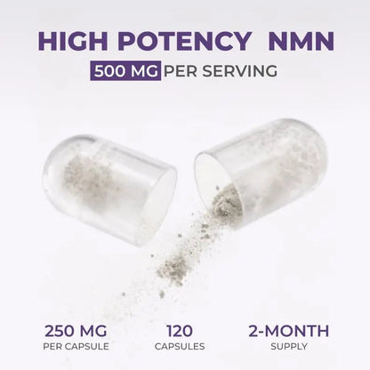 Neurogan Beta NMN (β-NMN) Supplement 500 mg per Serving, High Purity – NAD+ Precursor for Cellular Energy & Vitality – 120 Capsules (2-Month Supply) – Made in USA NeuroganBuy Supplements Australia