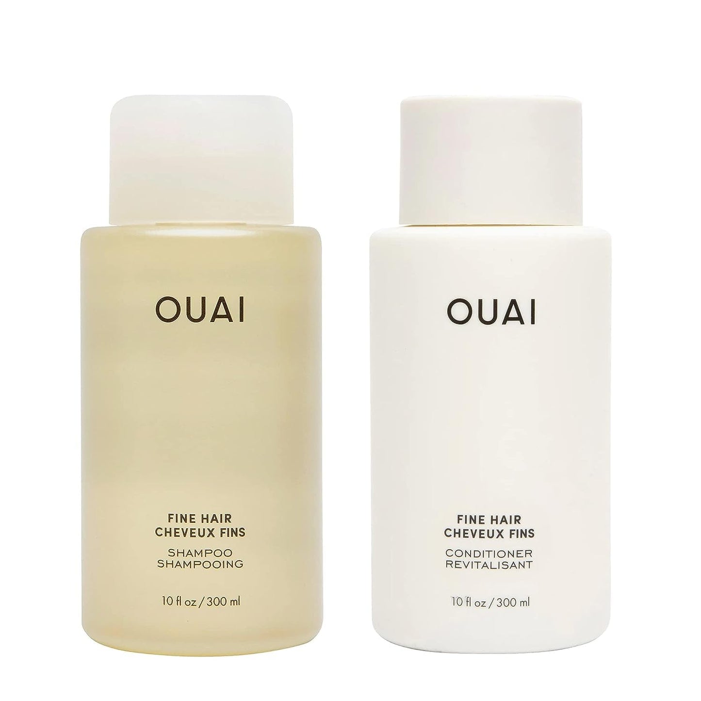OUAI Fine Shampoo and Conditioner Set - Sulfate Free Shampoo and Conditioner for Women & Men - Made with Keratin, Marshmallow Root, Shea Butter & Avocado Oil - Free of Parabens & Phthalates (10 Fl Oz) OUAIBuy Supplements Australia