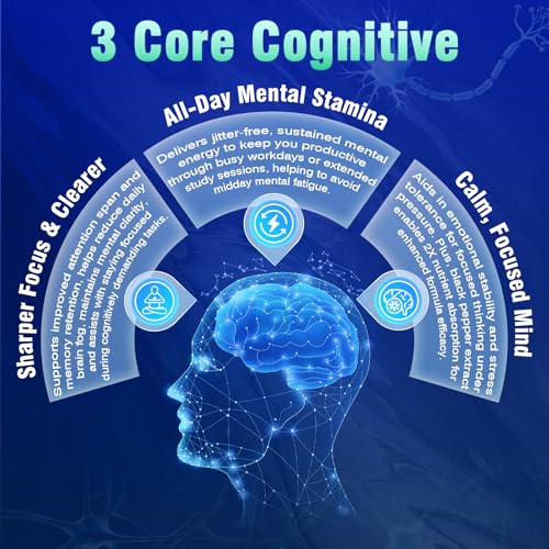 18-in-1 Brain Supplement for Memory and Focus – Nootropic Capsules with Alpha GPC, Bacopa, Ginkgo Biloba, Lion's Mane, Vitamin B6 & B12 | Cognitive Health, Mental Clarity | Vegan, Non-GMO FenolutraBuy Supplements Australia