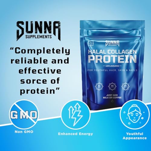 SUNNA SUPPLEMENTS - Halal Bovine Collagen Protein Powder for Hair, Skin, Nails and Joints SUNNA SUPPLEMENTSBuy Supplements Australia