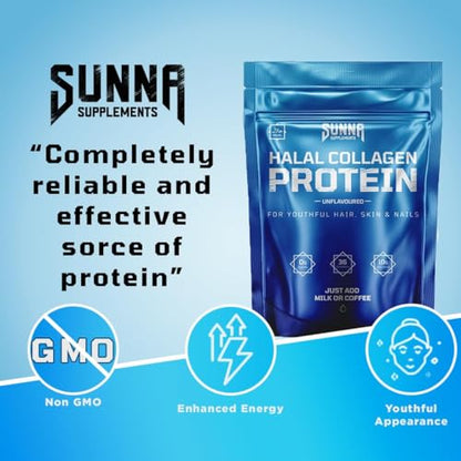SUNNA SUPPLEMENTS - Halal Bovine Collagen Protein Powder for Hair, Skin, Nails and Joints SUNNA SUPPLEMENTSBuy Supplements Australia