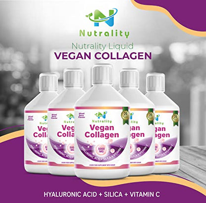 Nutrality Vegan Liquid Collagen | Premium-Grade 5000mg Hydrolyzed Collagen Peptides with Silica, Biotin NutralityBuy Supplements Australia