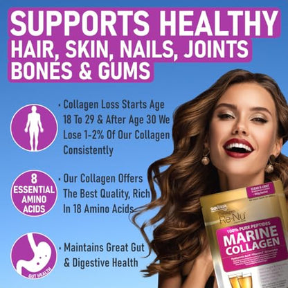 SkinPep® Collagen Re-Nu Liquid Shot Sachet 15-30 Day Supply - The Anti-Ageing Daily Collagen Drink Mix SkinPepBuy Supplements Australia