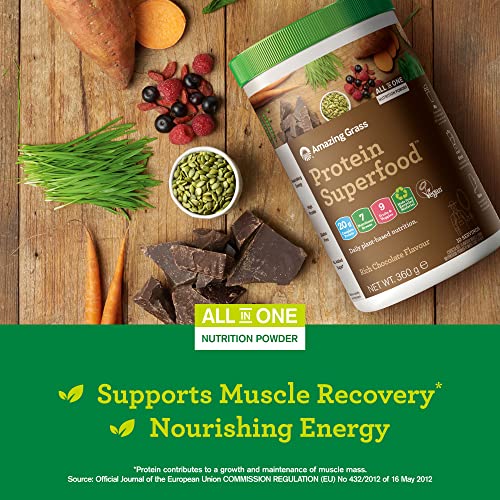 Amazing Grass Protein Superfood, Organic Vegan Protein Powder with Fruit and Vegetables Amazing GrassBuy Supplements Australia