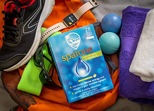 Spatone Natural Liquid Iron Supplement, Apple Flavour With Vitamin C (28 Sachets) SpatoneBuy Supplements Australia