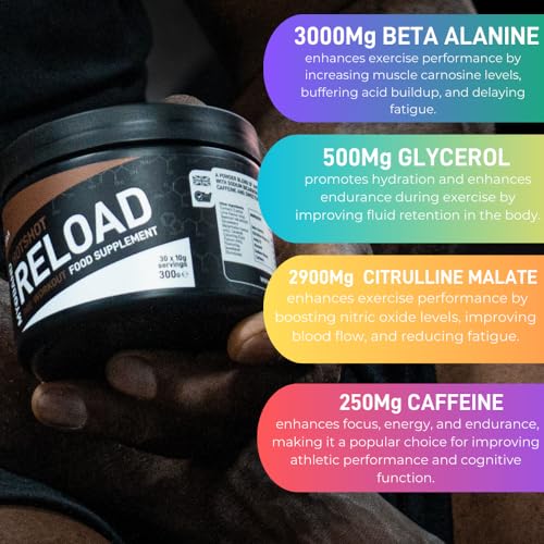 MYOBAND Hotshot Reload Pre-Workout Protein Powder Food Supplement 300g - Cola Kube MYOBANDBuy Supplements Australia