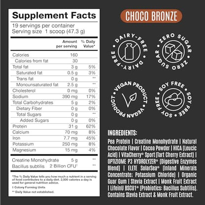 Birdman Falcon Performance Vegan Protein Powder, 31g Protein, 5g Creatine, 5g BCAA BIRDMANBuy Supplements Australia