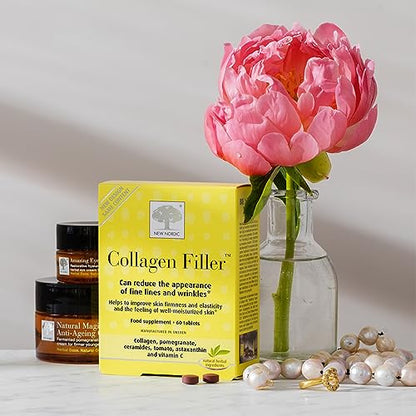 New Nordic Skin Care Collagen Filler 60 Tablets - Reduce The Formation of Wrinkles with Marine Collagen New Nordic LtdBuy Supplements Australia