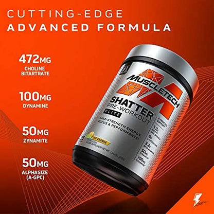 Pre Workout for Men & Women | MuscleTech Shatter Elite Pre-Workout | Preworkout MuscleTechBuy Supplements Australia